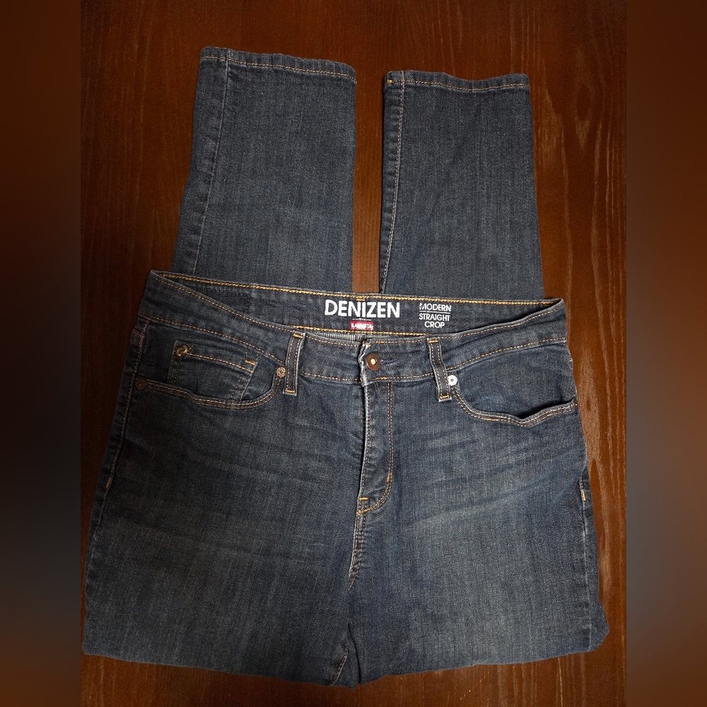 Levi's Denizen Modern Straight Crop Jeans Size 10